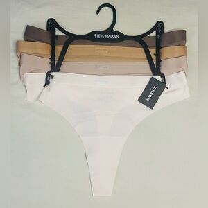 Steve Madden 4Pack Buttery Soft Thongs Panties Underwear Sexy And Comfy XL NWT